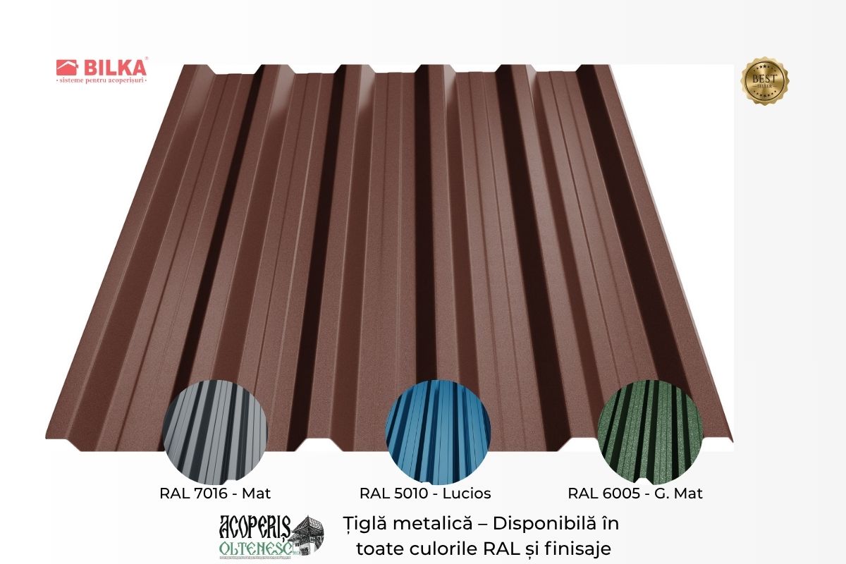 tabla cutata Bilka T85 pentru hale industriale